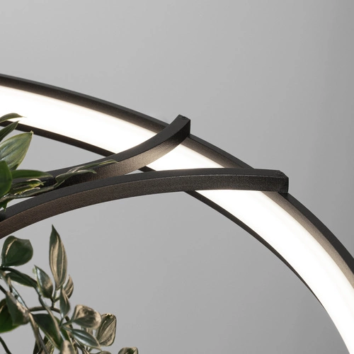 Żyrandol LED RIO BIO 78 czarny nowoczesny do salonu, jadalni i nad wyspę 78 cm