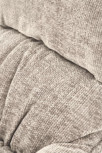 Fotel wypoczynkowy Margalida beżowy skandynawski do salonu z tkaniny HAGA elegancki