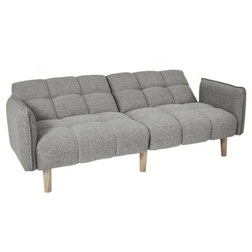 Sofa rozkładana z funkcją spania Sara szara skandynawska do salonu i pokoju młodzieżowego Intesi