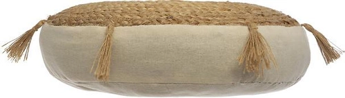 Poduszka dekoracyjna okrągła jutowa Ritual Atmosphera boho do salonu i jadalni 38 cm