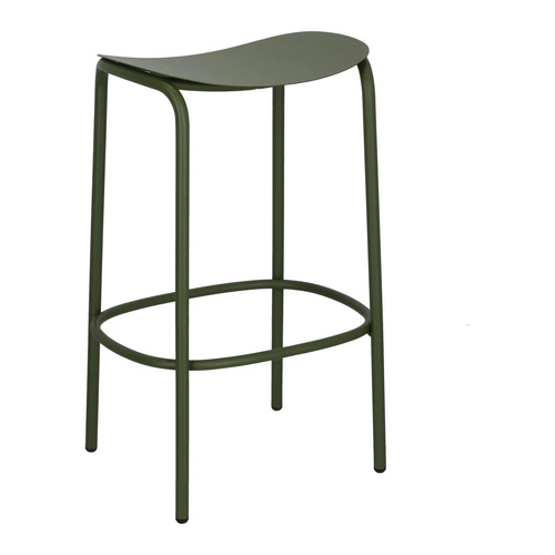 Hoker metalowy Trick 65 cm zielony nowoczesny do kuchni i wyspy bez oparcia SCAB Design