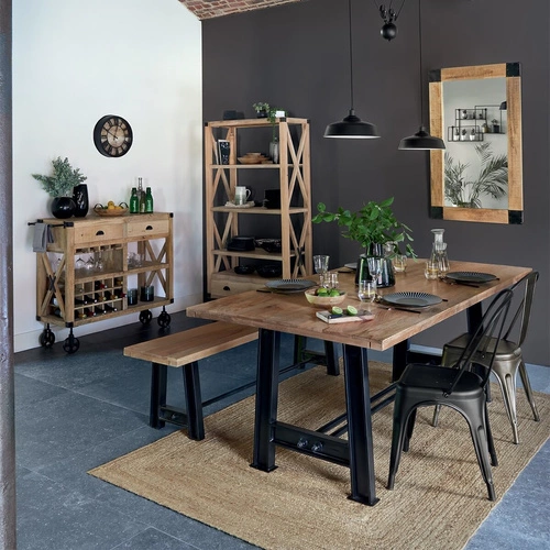 Atmosphera dywan jutowy boho do salonu 120x170 naturalny prostokątny dywan z juty