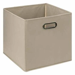 Pudełko materiałowe z uchwytem do regału 31x31 beżowe ciemne 5five simply smart