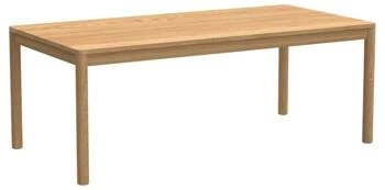 Stół do jadalni Atlantic 200x100 cm nowoczesny dąb naturalny prostokątny Actona