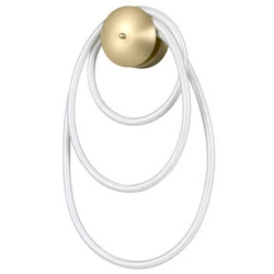 Kinkiet ścienny LED FANTASIA złoty 30 cm nowoczesny do salonu i sypialni glamour