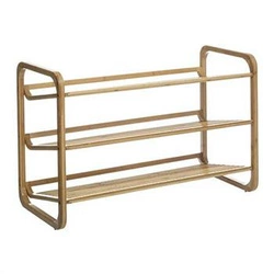 Regał na buty bambusowy 5five simply smart, 3 półki, naturalny, do przedpokoju, styl boho