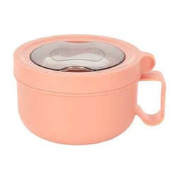 Okrągły Lunch box śniadaniówka pomarańczowy          