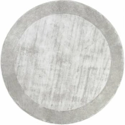 Dywan okrągły do salonu Tere Light Gray 200 cm skandynawski wełniany Carpet Decor