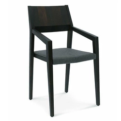 Krzesło tapicerowane dębowe z podłokietnikami Arcos FAMEG do jadalni nowoczesne personalizowane