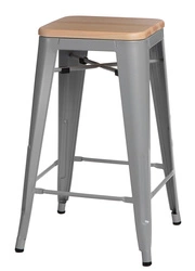 Hoker Paris Wood 75cm szary sosna naturalna Outlet