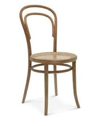 Krzesło Fameg 14 drewniane do jadalni i salonu retro vintage z plecionym siedziskiem personalizowane