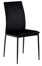 Krzesło Demina czarne welurowe do jadalni i salonu nowoczesne