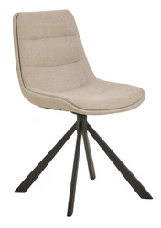 Krzesło Adisa beżowe obrotowe nowoczesne do jadalni i salonu