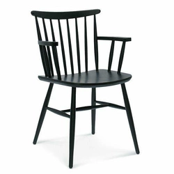 Krzesło tapicerowane z podłokietnikami Wand FAMEG do jadalni i salonu drewniane personalizowane