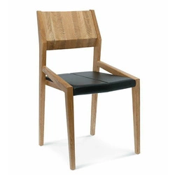 Krzesło do jadalni Arcos Fameg drewniane tapicerowane z podłokietnikami personalizowane