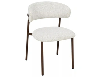 Krzesło Pasco beżowe krzesło tapicerowane do jadalni i salonu