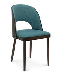 Krzesło tapicerowane Fameg Amada muszelka personalizowane do jadalni i salonu drewniane buk