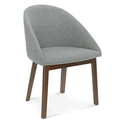 Krzesło tapicerowane Fameg Pop do jadalni i salonu personalizowane, drewniane kubełkowe