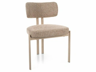Krzesło tapicerowane Montico beżowe do jadalni i salonu nowoczesne