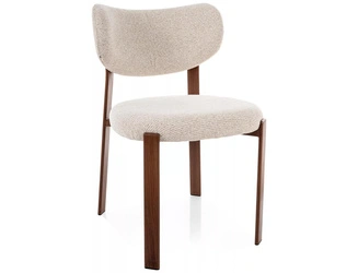 Krzesło Norin beżowe tapicerowane do jadalni i salonu skandynawskie