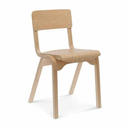 Krzesło drewniane do jadalni i kuchni Fameg Puppy nowoczesne skandynawskie personalizowane sztaplowane