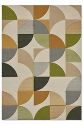 Dywan zewnętrzny nowoczesny Ottil Citrus 160x230 cm do tarasu i ogrodu geometryczny łatwoczyszczący