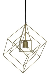 Lampa wisząca Kubinka 25x25x27 antyczny   brąz OUTLET