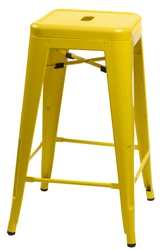 Hoker Paris 75cm. żółty insp. Tolix       outlet