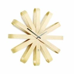 Zegar ścienny boho Umbra Ribon złoty 51 cm nowoczesny zegar do salonu lub sypialni