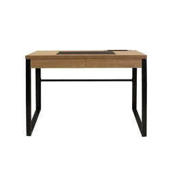 Biurko Dolem Industrial czarna podstawa outlet