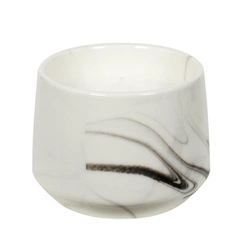 Świeca zapachowa Marble L biała