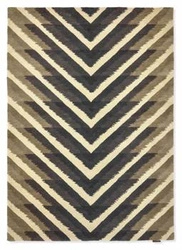 Dywan wełniany Makalu Flint 140x200 geometryczny nowoczesny do salonu i sypialni
