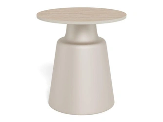 Stolik kawowy Santorini 45cm beżowy  ceramiczny