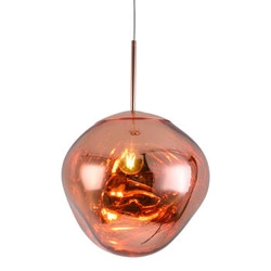 Lampa wisząca kula GLAM 28 cm miedziana nowoczesna do salonu i nad stół Step into Design