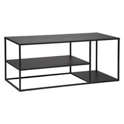 Szafka RTV Gota czarna metalowa loftowa 120 cm nowoczesna stojąca do salonu Atmosphera