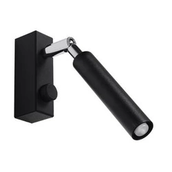 Kinkiet ścienny EYETECH czarny nowoczesny metalowy Sollux Lighting do salonu i sypialni