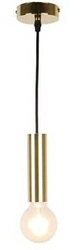 Lampa wisząca tuba złota Dallas 142 mm glamour do salonu i jadalni Ledea
