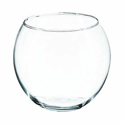 Atmosphera szklany wazon okrągły 15cm transparentny wazon na kwiaty do salonu