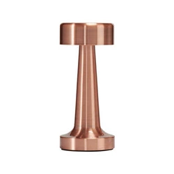 Lampka nocna LED TAVOLO A dotykowa miedziana Step into Design nowoczesna do sypialni 21 cm