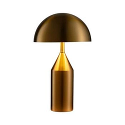Lampka nocna glamour BELFUGO S Step into Design złota metalowa do sypialni 28x40 cm