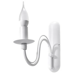 Kinkiet ścienny Minerwa biały nowoczesny metalowy do salonu i sypialni Sollux Lighting