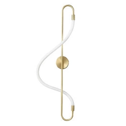 Nowoczesny kinkiet ścienny ESSA złoty LED 90 cm do salonu i sypialni Step into Design