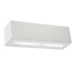Kinkiet ścienny nowoczesny ceramiczny Vega biały Sollux do salonu sypialni lub nad lustro