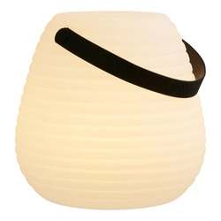 Lampa ogrodowa LED Derry akumulatorowa biała IP44 na taras i balkon