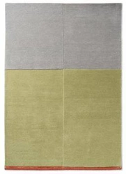 Dywan nowoczesny wełniany Decor State Soft Green 160x230 do salonu i sypialni łatwy w czyszczeniu