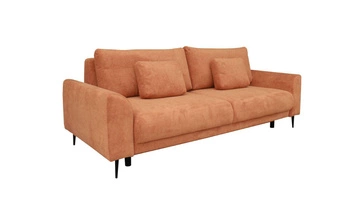 Sofa rozkładana Ferrero 3 osobowa z funkcją spania do salonu nowoczesna terrakotta