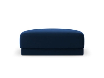 Pufa welurowa Miley Royal Blue 90x90 cm kwadratowa do salonu nowoczesna niebieska