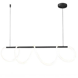 Lampa wisząca LED FANTASIA czarna 120 cm nowoczesna do salonu i nad stół