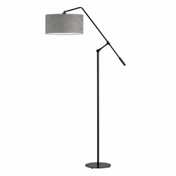Lampa podłogowa stojąca do salonu Liberia szara nowoczesna z regulacją wysokości Lysne