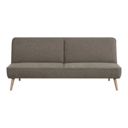 Sofa Swan brązowa nowoczesna 3 osobowa do salonu